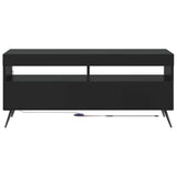 LED TV Cabinet Black Engineered Wood 897646