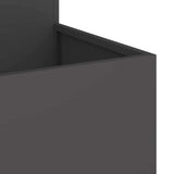 Garden Planter Black 100 x 100 x 60 cm Steel 865862