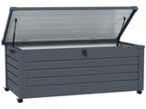 311L Galvanised Steel Garden Storage Box, with Lock - Dark Grey T3398P314189