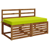 Seat Cushion SOEST 100% Polyester Bright Green 120 x 80 x 10 cm 946803