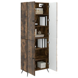 Cabinet Set 2 pcs Smoked Oak Engineered Wood 3416867