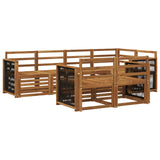 Sectional Sofa Set 6 pcs Natural Solid Acacia Wood 3384470