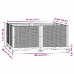 Raised Bed 80x80x38 cm Polypropylene 316525