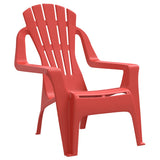 Garden Chairs 2 pcs for Children Red 37x34x44 cm PP Wooden Look 364738
