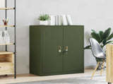 Storage Cabinet Olive Green 80 x 40 x 105 cm Steel 891692