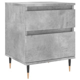 Bedside Cabinets 2 pcs Concrete Grey 40x35x50 cm Engineered Wood 830661