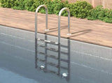 Pool Ladder 54x38x211 cm 304 Stainless Steel 93460