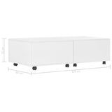 ZNTS Coffee Table High Gloss White 120x60x35 cm 283727