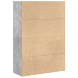 Bookcase Concrete Grey 80x30x114 cm Engineered Wood 857934