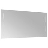 LED Bathroom Mirror Transparent 40 x 80 cm Tempered Glass 42045778