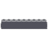 Lawn Edgings 10 pcs Anthracite 103 x 0.05 x 22 cm Steel 874771