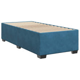 Box Spring Bed with Mattress Dark Blue 80x200 cm Velvet 3286166