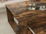 Coffee Table Set 2 pcs Smoked Oak 100 x 50 x 42 cm 8000136