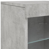 Sideboard with LED Lights Concrete Grey 41x37x67 cm 836724