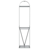Log Holder Light Grey 40x45x170 cm Galvanised Steel 364548