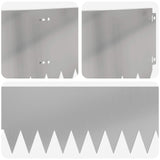 Lawn Edging 10 pcs 103 x 25 cm Steel Silver 8008402