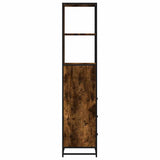 ZNTS Bathroom Cabinet Smoked Oak 35x37.5x166 cm Engineered Wood 849246