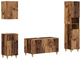 4 Piece Bathroom Cabinet Set ALKMAAR Old Wood Engineered Wood 3417916
