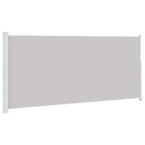 Patio Retractable Side Awning 220x500 cm Grey 313431