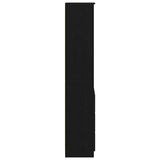 Highboard Black Oak 37.5x35x180 cm Engineered Wood 861662