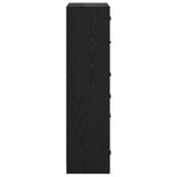 Highboard Black Oak 68 x 37 x 142 cm Engineered Wood 3402631
