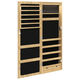 Mirror Jewellery Cabinet with LED Lights Wall Mounted 353237