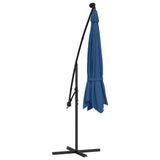 Cantilever Garden Parasol with LED Lights Azure Blue 350 cm 313785