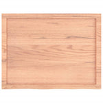 Bathroom Countertop Light Brown 80x60x cm Treated Solid Wood 3156124