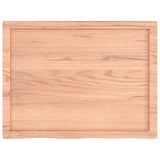 Bathroom Countertop Light Brown 80x60x cm Treated Solid Wood 3156124