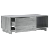 Coffee Table Grey Sonoma 95 x 50.5 x 35 cm Engineered Wood 8011447