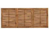Garden Dinner Table Natural and Black 141 x 80.5 x 75 cm 901319