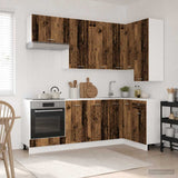Kitchen Unit LYON 8 pcs Old Wood Engineered Wood 3438445