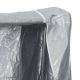 Firewood Rack with Rain Cover 200x25x150 cm Galvanised steel 4100710