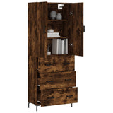 Highboard Smoked Oak 69.5x34x180 cm Engineered Wood 3195848
