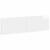 Wall-Mounted Headboard BREDA High Gloss White Engineered Wood 897599