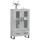 Highboard Concrete Grey 69.5x31x115 cm Engineered Wood 828328