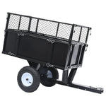 ZNTS Tipping Trailer for Lawn Mower 150 kg Load 92449