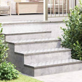 Stair Tread Rectangular 4 pcs Silver 100 x 30 cm Aluminium 4104314