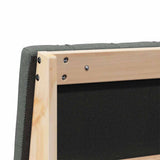 Upholstered Headboard Dark Grey 200 cm Solid Pine Wood 879210