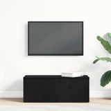 TV Cabinet with Drawer Black Oak 80x34x30 cm Engineered Wood 862484