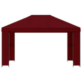 Gazebo 4 x 3 m Burgundy Polyester and Steel 190 gsm 900383