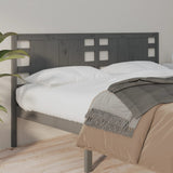 Headboard Grey 206x4x100 cm Solid Wood Pine 818792
