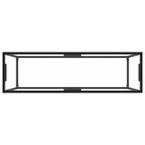 Console Table Transparent 120x35x75 cm Tempered Glass 322815