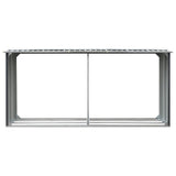 ZNTS Garden Log Storage Shed Galvanised Steel 330x92x153 cm Grey 44860