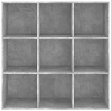 Bookcase Concrete grey Engineered wood Medium Storage Bookcase 801129