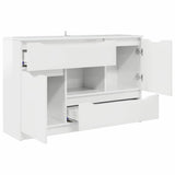 Sideboard High Gloss White 100 x 30 x 65.6 Engineered Wood 888791