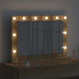 Vanity Mirror Rectangular Sonoma Oak 80 x 55 x 18 cm 868295