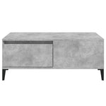 ZNTS Coffee Table Concrete Grey 90x50x36.5 cm Engineered Wood 821120