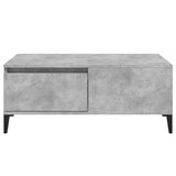 ZNTS Coffee Table Concrete Grey 90x50x36.5 cm Engineered Wood 821120