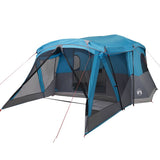 Camping Tent with Porch 4-Person Blue Waterproof 94537